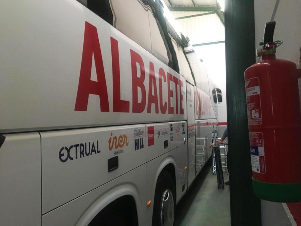Rotulación de autocares en Albacete | Albacete Balompie
